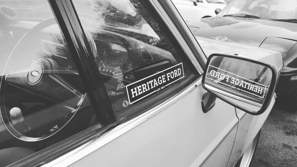 HeritageFord logo on car